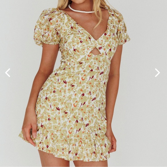 Hello Molly | Floral Puff Sleeve Dress - Picture 1 of 6